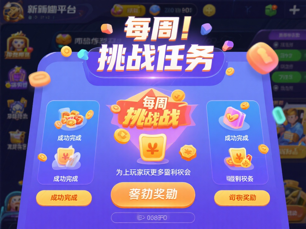不仅如此，平台还推出了多项活动，例如“每周挑战任务