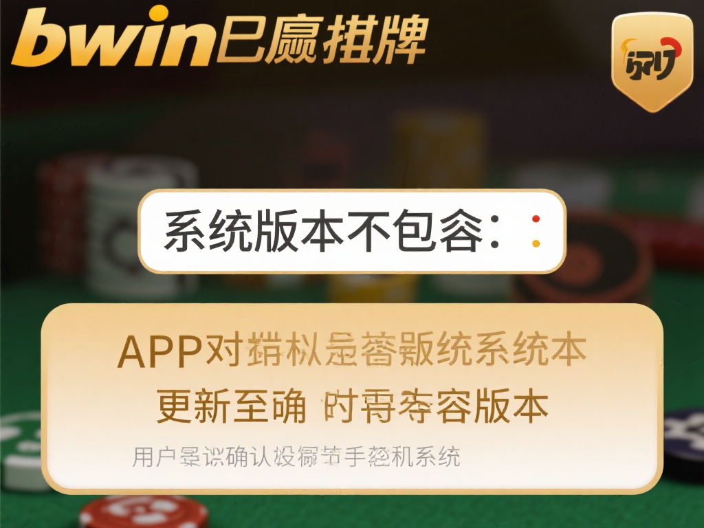 Bwin必赢棋牌APP官网入口及下载问题全解指南 系统版本不兼容:bwin必赢棋牌APP可能对设备的