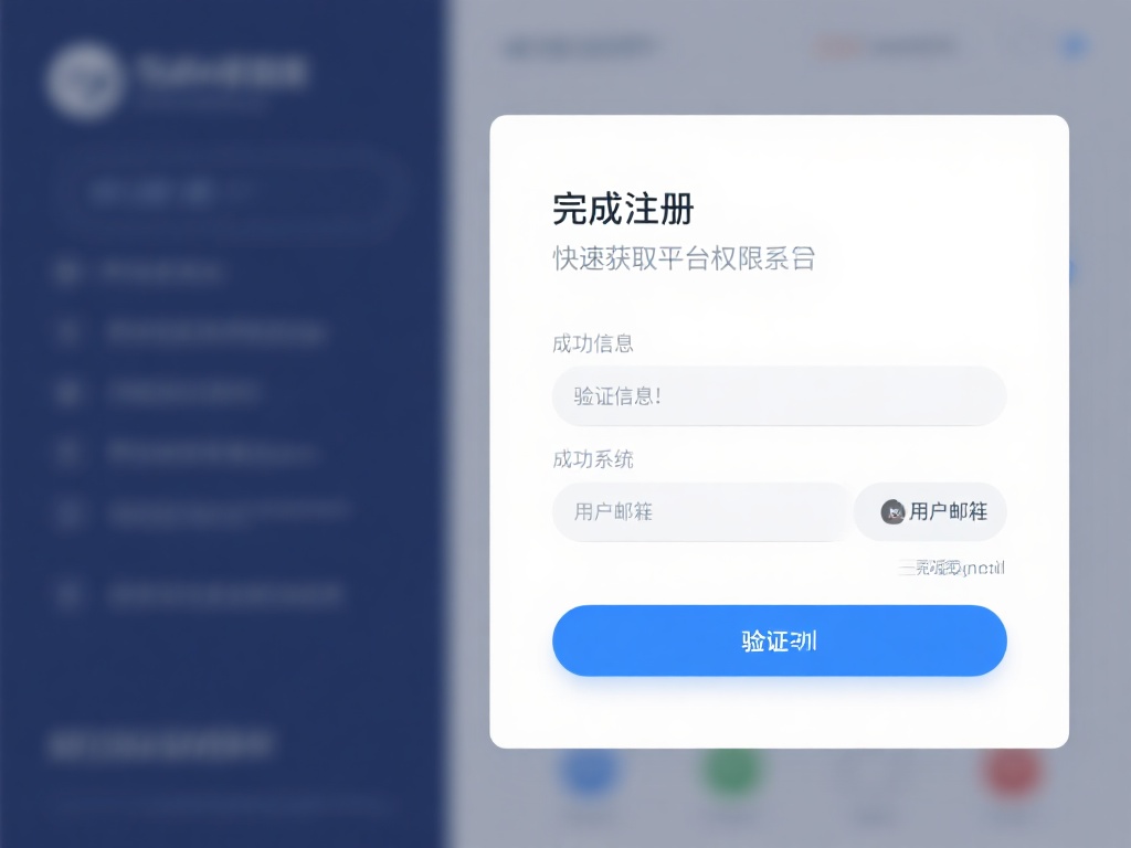 验证信息并完成注册：快速获得平台权限
成功填写信